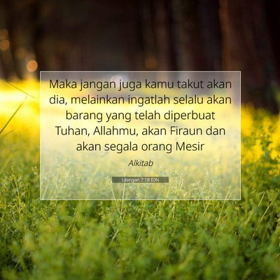 Ulangan 7:18 Ayat Alkitab Dijelaskan