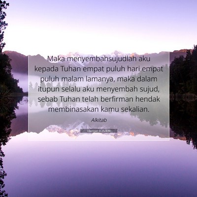 Ulangan 9:25 IDN Gambar Ayat Alkitab
