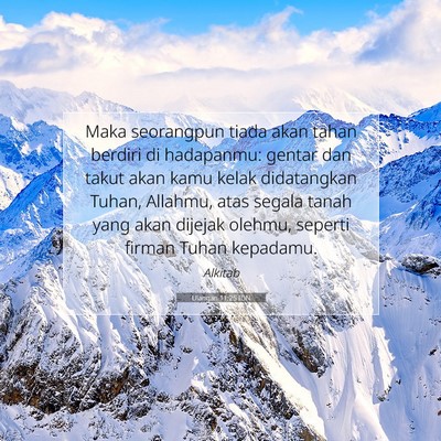Ulangan 11:25 IDN Gambar Ayat Alkitab
