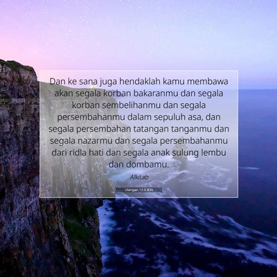 Ulangan 12:6 IDN Gambar Ayat Alkitab