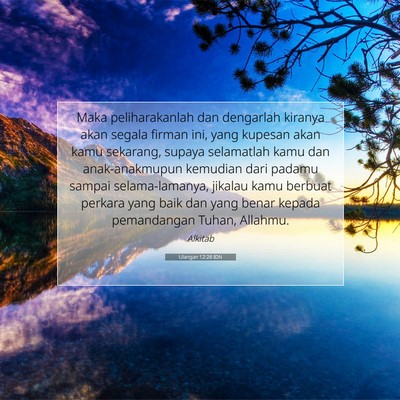 Ulangan 12:28 IDN Gambar Ayat Alkitab