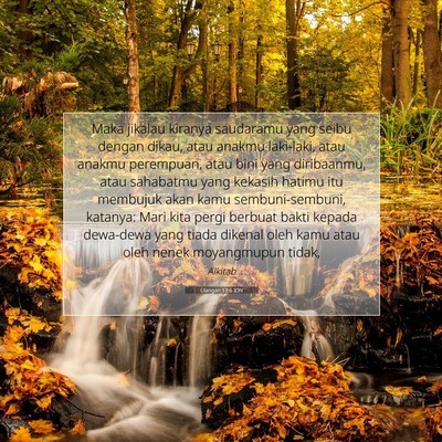 Ulangan 13:6 Ayat Alkitab Dijelaskan