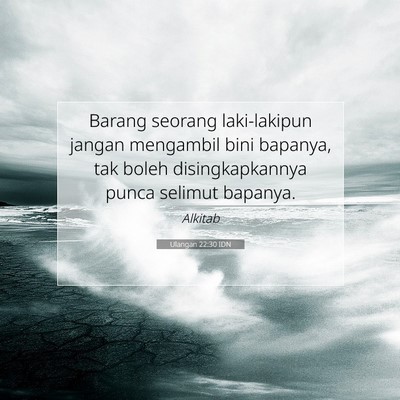 Ulangan 22:30 Ayat Alkitab Dijelaskan