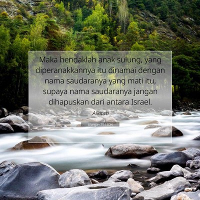 Ulangan 25:6 IDN Gambar Ayat Alkitab