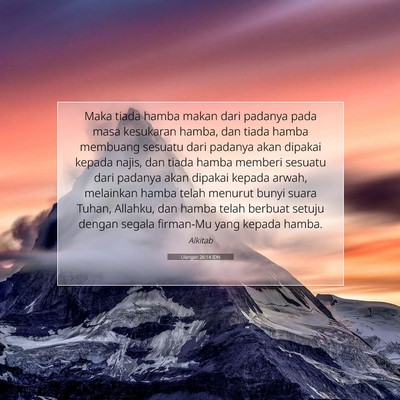 Ulangan 26:14 IDN Gambar Ayat Alkitab