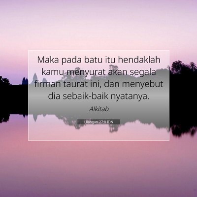 Ulangan 27:8 IDN Gambar Ayat Alkitab