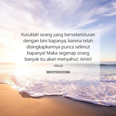 Ulangan 27:20 Ayat Alkitab Dijelaskan