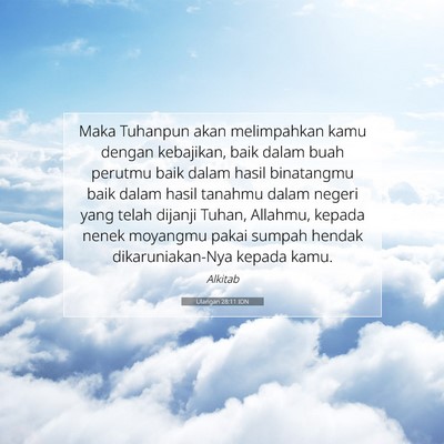 Ulangan 28:11 IDN Gambar Ayat Alkitab