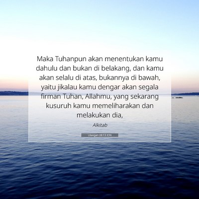 Ulangan 28:13 IDN Gambar Ayat Alkitab