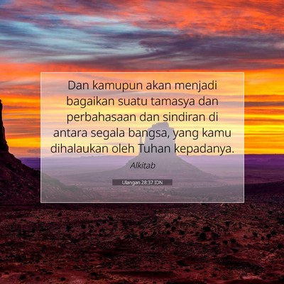 Ulangan 28:37 IDN Gambar Ayat Alkitab