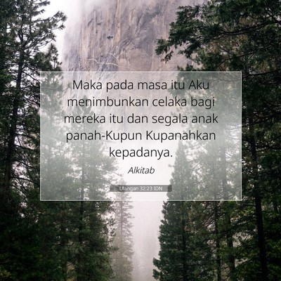 Ulangan 32:23 IDN Gambar Ayat Alkitab