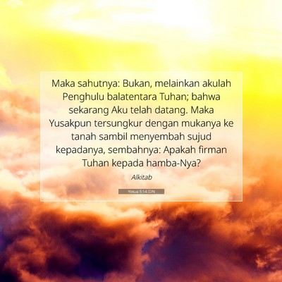 Yosua 5:14 Ayat Alkitab Dijelaskan