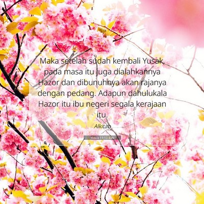 Yosua 11:10 Ayat Alkitab Dijelaskan