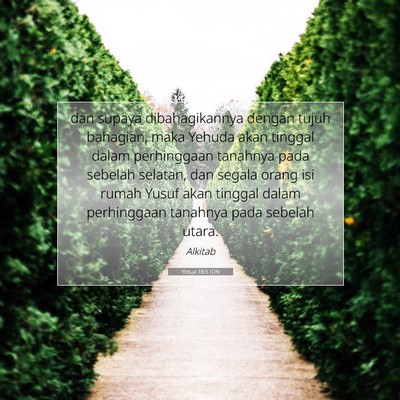 Yosua 18:5 Ayat Alkitab Dijelaskan