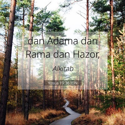 Yosua 19:36 IDN Gambar Ayat Alkitab