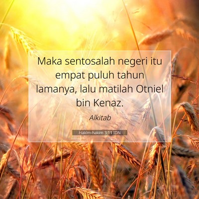 Hakim-hakim 3:11 IDN Gambar Ayat Alkitab