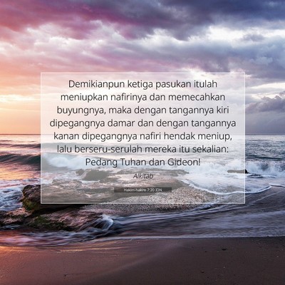 Hakim-hakim 7:20 IDN Gambar Ayat Alkitab
