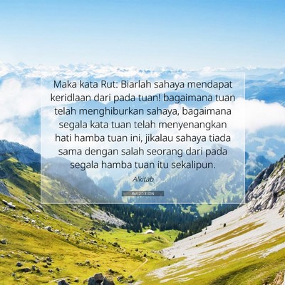 Rut 2:13 Ayat Alkitab Dijelaskan