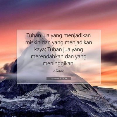 1 Samuel 2:7 IDN Gambar Ayat Alkitab