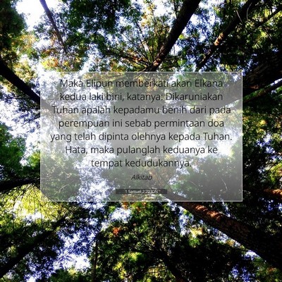 1 Samuel 2:20 IDN Gambar Ayat Alkitab