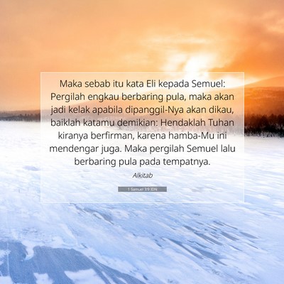 1 Samuel 3:9 IDN Gambar Ayat Alkitab