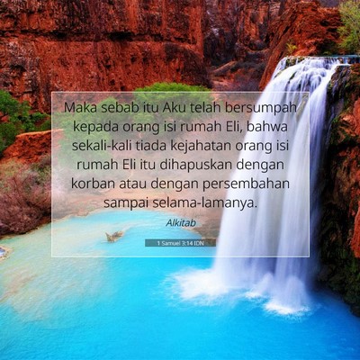 1 Samuel 3:14 IDN Gambar Ayat Alkitab