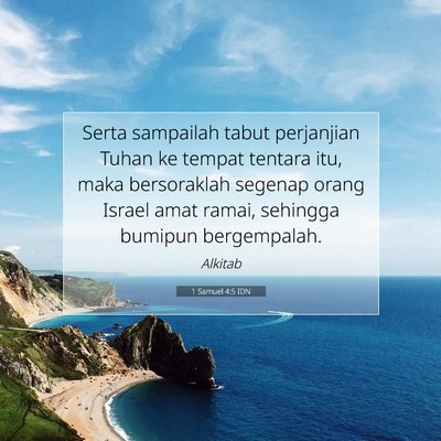 1 Samuel 4:5 IDN Gambar Ayat Alkitab