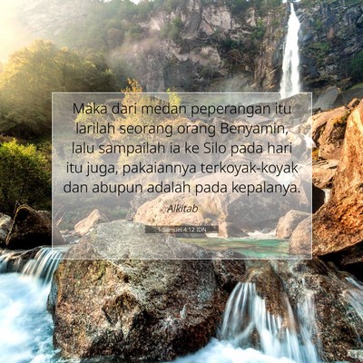 1 Samuel 4:12 IDN Gambar Ayat Alkitab