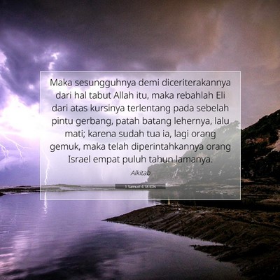 1 Samuel 4:18 IDN Gambar Ayat Alkitab