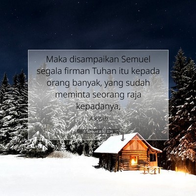 1 Samuel 8:10 Ayat Alkitab Dijelaskan