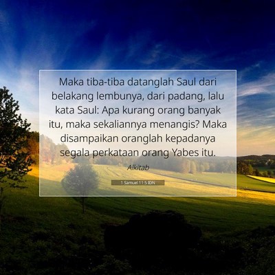 1 Samuel 11:5 IDN Gambar Ayat Alkitab
