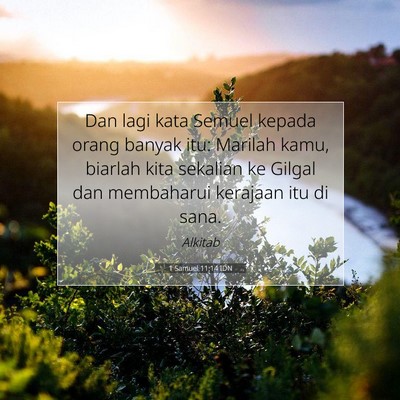 1 Samuel 11:14 IDN Gambar Ayat Alkitab