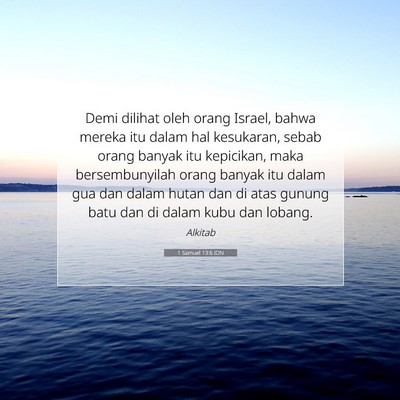 1 Samuel 13:6 IDN Gambar Ayat Alkitab