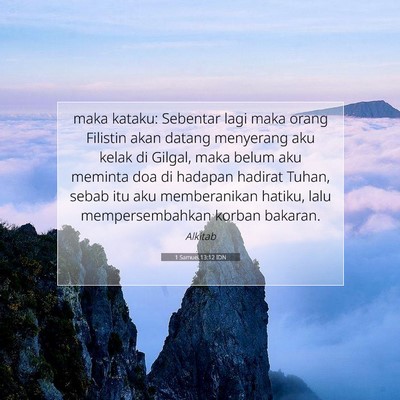 1 Samuel 13:12 IDN Gambar Ayat Alkitab