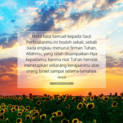 1 Samuel 13:13 IDN Gambar Ayat Alkitab