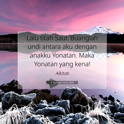 1 Samuel 14:42 IDN Gambar Ayat Alkitab