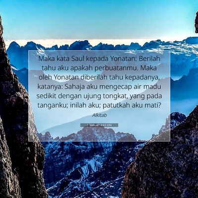 1 Samuel 14:43 IDN Gambar Ayat Alkitab