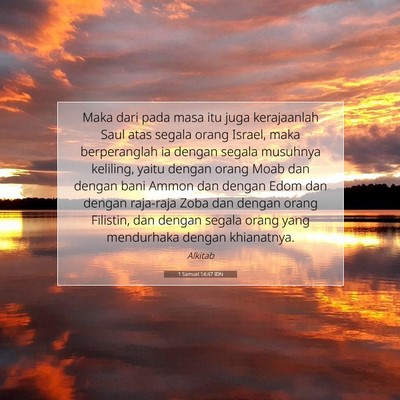 1 Samuel 14:47 IDN Gambar Ayat Alkitab