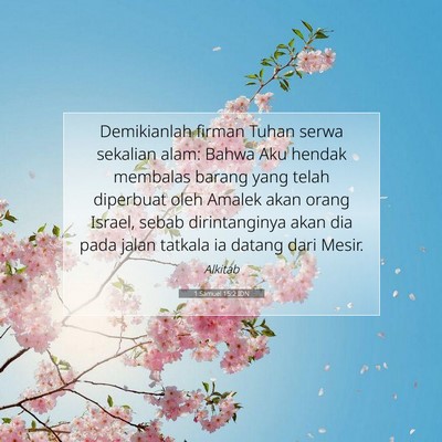 1 Samuel 15:2 IDN Gambar Ayat Alkitab