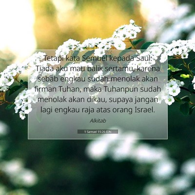 1 Samuel 15:26 IDN Gambar Ayat Alkitab