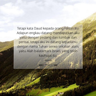 1 Samuel 17:45 IDN Gambar Ayat Alkitab