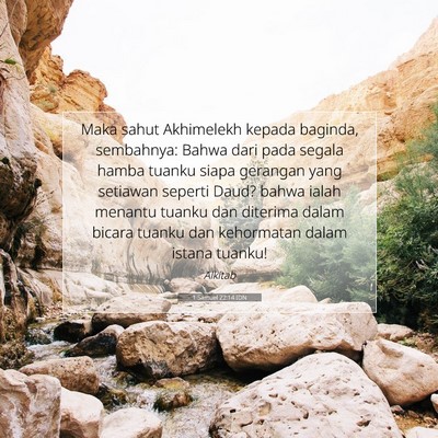 1 Samuel 22:14 IDN Gambar Ayat Alkitab