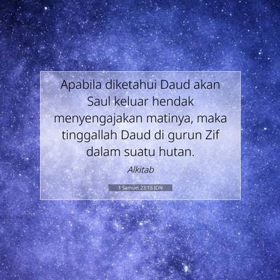 1 Samuel 23:15 IDN Gambar Ayat Alkitab