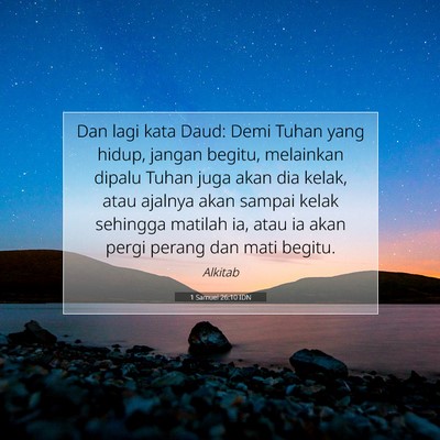 1 Samuel 26:10 IDN Gambar Ayat Alkitab