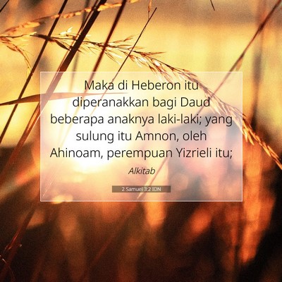 2 Samuel 3:2 Ayat Alkitab Dijelaskan