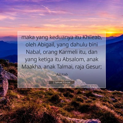 2 Samuel 3:3 IDN Gambar Ayat Alkitab