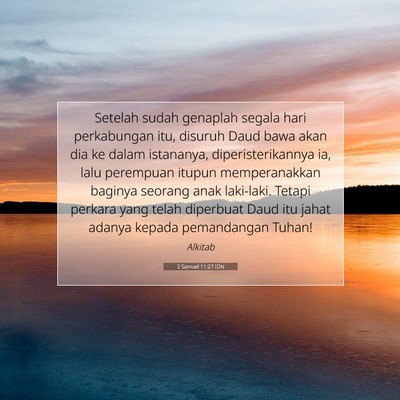2 Samuel 11:27 IDN Gambar Ayat Alkitab