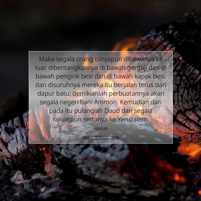2 Samuel 12:31 IDN Gambar Ayat Alkitab