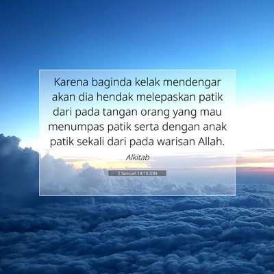 2 Samuel 14:16 IDN Gambar Ayat Alkitab
