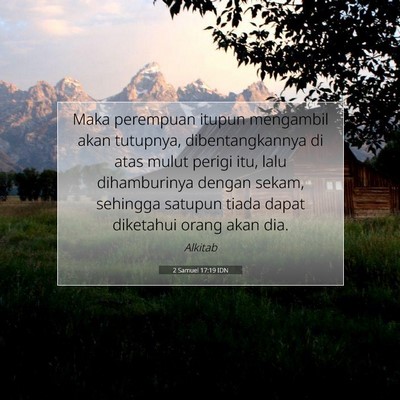 2 Samuel 17:19 IDN Gambar Ayat Alkitab